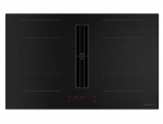 Induktsioonpliit integreeritud &otilde;hupuhastiga Faber GALILEO PURE BLACK A830, 83 cm, 4 tsooni, must klaas