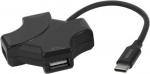 Deltaco 1902570 USB Type-C 480 Mbit/s Black 7333048065254