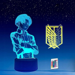 3d Led Anime &ouml;&ouml;lamp 2 paneeli ja kaugjuhtimispuldiga
