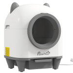 Automaatne kassitualett PawHut 55.5 x 48 x 60 cm, valge