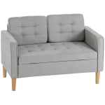 Kaheistmeline diivan panipaigaga 117 x 62 x 78 cm, helehall