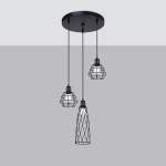 Sollux Lighting ripplamp Suba 3P, must