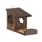 Ripp-orava s&ouml;&ouml;tja varikatusega 17,5x14x25cm., tumepruun