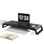 Ergonoomiline kahepoolsed monitorialus - puidust t&otilde;stuk. Pickify, Juoda