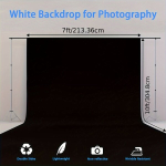 Pol&uuml;esterist Fotostuudio Taust Kangas Pickify, Baltas