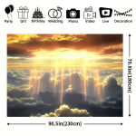 Retrolik P&auml;ikeseloojangu Taustakangas Dekoratsioon Pickify, 180*230cm/70.8&times;90.5inch
