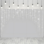 Kristalltilkade Fototaust Pol&uuml;esterkangas Pickify, 179.83cm X 234.95cm