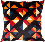 Dekoratiivne "velvet" padjap&uuml;&uuml;r 40x40 cm, geomeetriline muster
