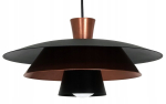 Luminux Plato rippvalgusti, 1x27, must-vask, 34cm