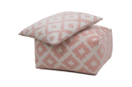 2-osaline tumbaja padja komplekt Unwind 260, valge/pastellroosa