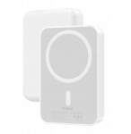 Akupank V&auml;line Aku 10 000 mAh 20 W su MagSafe ir USB-C baltos spalvos