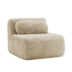 K&auml;etugudeta diivanimoodul, pluuskang, heleda khaki, 1 tk