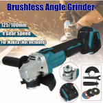 K&auml;sit&ouml;&ouml;riistad Akunurklihvmasin 125 mm 18 V 4 kiirust Makita aku ja tarvikute jaoks (ainult masin)