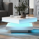 Diivanilaud LED-i ja p&ouml;&ouml;rleva plaadiga, 70x70x36 cm, 1 tk
