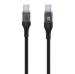100 W toitega USB-C&ndash;USB-C kaabel LED-ekraaniga
