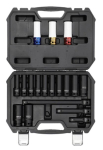 Yato l&ouml;&ouml;kpesad 1/2" 10-24mm, 18 tk pikkade pesaga rataste jaoks