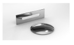 Vonia Besco Zoya Glam Silver, 170 x 80 cm, kairinė, su chrome sifonu