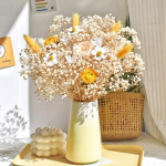 Kunstlilled 1 tk Gypsophila kuivatatud looduslikud kuivatatud lilled, Gypsophilayellow