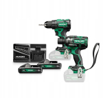 Hikoki 18v juhtmeta t&ouml;&ouml;riistakomplekt: Ds18de + Wr18dh, 2x4.0ah