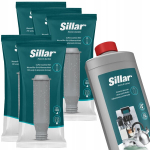5-osaline Sillar-filtrite komplekt koos katlakivieemaldusvahendiga, asendusosad sobivad &bdquo;Krups&ldquo; / &bdquo;Nivona&ldquo; seadmetega.