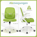 Kontoritool, ergonoomiline, 63x63x92-100 cm, roheline