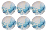 Asir taldrikute komplekt Turquoise Pattern, 25,5 cm, 6 tk.