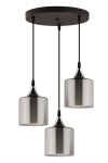 Opviq rippvalgusti 64873, hall/must