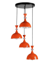 Opviq ripplamp 9023-4, oranž/must