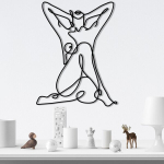 Asir riputatav dekoratsioon Geometric Nude Woman, 50 cm