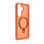 Evelatus Samsung Galaxy S26 Shield Case With MagSafe & Stand Matte Ring Orange