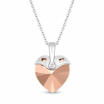 H&otilde;bedane ripats &bdquo;Cupid (Rose Gold)&ldquo; Swarovski&reg; kristallidega