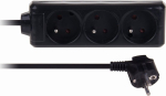 Libox pikendusjuhe 3 pesa, 1,5m, must, Ip20