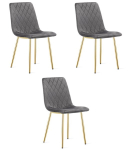 3-osaline s&ouml;&ouml;gitoa toolide komplekt Turin, hall/kuldne
