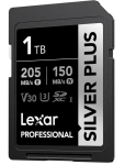 Telefoni m&auml;lukaart Lexar Sdxc Professional Silver Plus 1tb kaart, 205mb/s