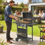 Miniahi Gaasigrill 99x56x95 cm Must Metall