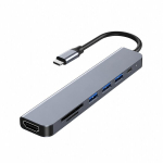 USB-C dokijaam HDMI-ga ja 7 funktsiooniga, 100 W, 1 tk., Variantas 1