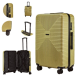 Suur kohver Wings Jackdaw L, 28", 97 l, TSA lukk, 360&deg; topeltrattad, 50 % taaskasutatud pol&uuml;karbonaat, Large suitcase