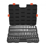 Padrunite ja narrede komplekt, 104 osa, 9,5 mm kinnitus, kroomitud Cr-V teras
