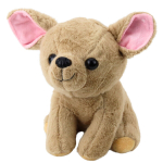 Chihuahua pl&uuml;&uuml;&scaron; beež 22cm - Leantoys