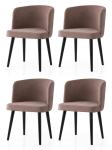 4-osaline s&ouml;&ouml;gitoolide komplekt Soft - 4111, must/pruun, Tool, pehme - 4111 V4, 57x81x57 cm, p&ouml;&ouml;k