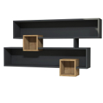 Kahjustatud pakendiga toode. Seinariiul Kalune Design Karen, hall/pruun