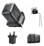 Must seinak&auml; charger must 45W kahe USB-C pesaga