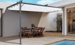 Paviljon Pergola SPRINT WALL 4x2.7, Antratsiit/Valge, paigaldatakse seinale