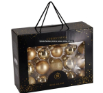 J&otilde;ulukuuse klaasist kaunistused 5&ndash;6,5 cm, 42 tk.