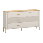 Kummut Ruben 1D3S, 172.6x42x93.5 cm, liivakarva/pruun