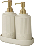 Wenko dosa komplekt alusega HEIDI, 2 x 550 ml, liivakarva