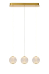 Ripplamp Lucide Cintra Led, 3x4,7w, kollane