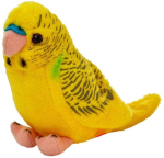Beppe kollane papagoi pl&uuml;&uuml;sis m&auml;nguasi, 13 cm