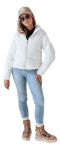 Naiste valge talvejope Glam