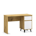 Kirjutuslaud Mebelbos Borg 1d1s 120, 117x47x75,6 cm, pruun/valge